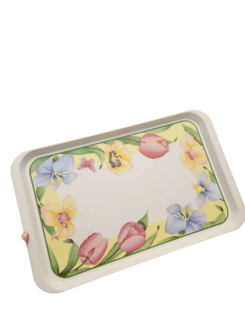Vintage Serving Tray Villeroy and Boch Canari Made in Italy Floral 80s